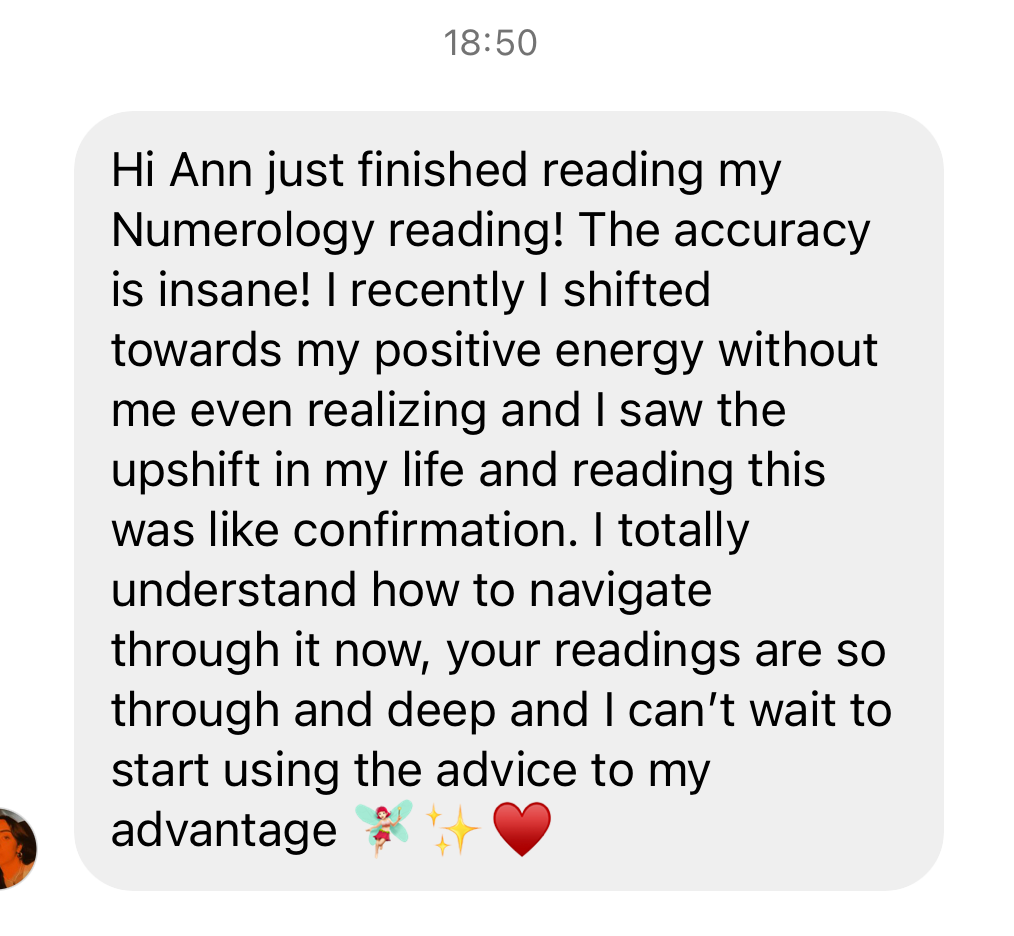 Customer review of Matrix of Destiny personalized reading