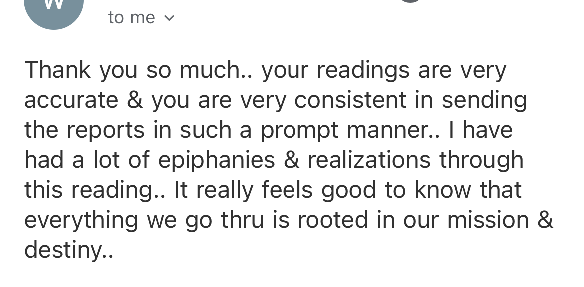 Customer experience with Matrix of Destiny PDF report